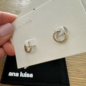 GOLD TWIST HOOPS from Ana Luisa ✨Solid Gold
